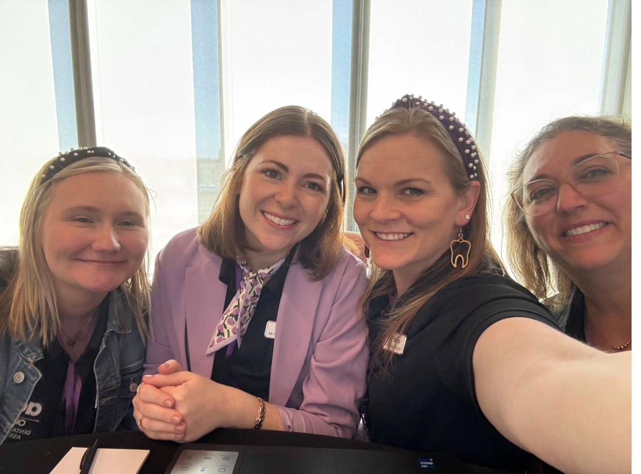 Mandy Walters with dental colleagues